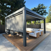 Waterproof Bioclimatic Aluminum Gazebo Garden Pavilion Outdoor Pergolas