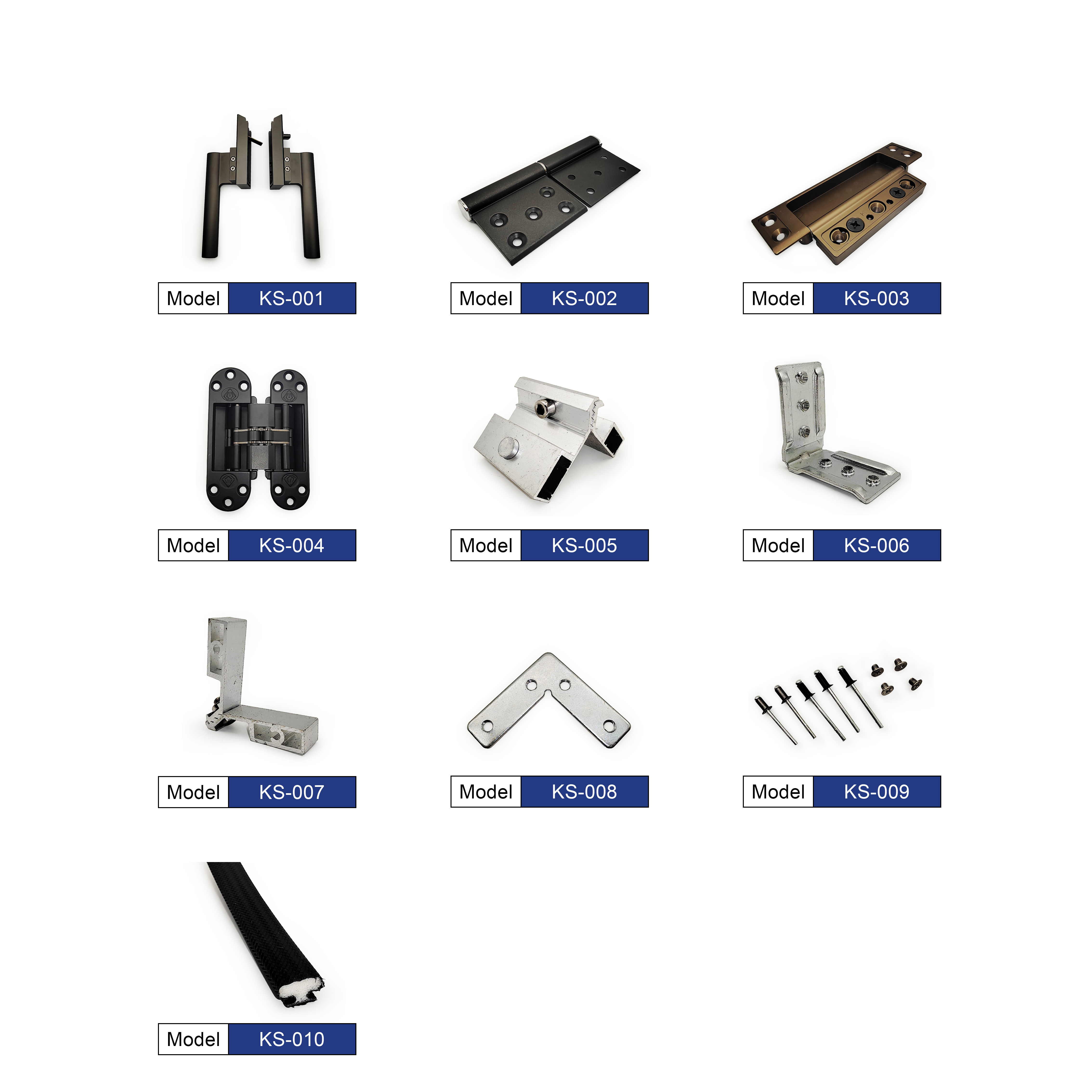 KS Series Commercial Glass Swing Door System | Aluminum alloy Frame, Complete Hardware Kit