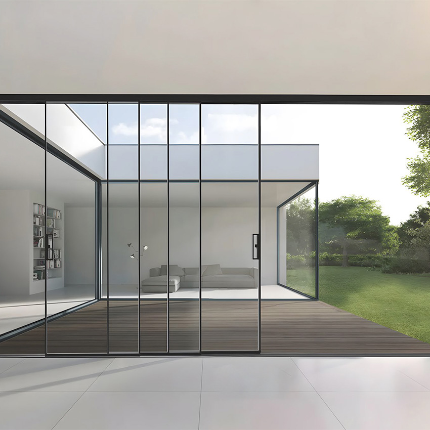 Balcony Aluminium Extremely Narrow Frame Luxury Sliding Doors
