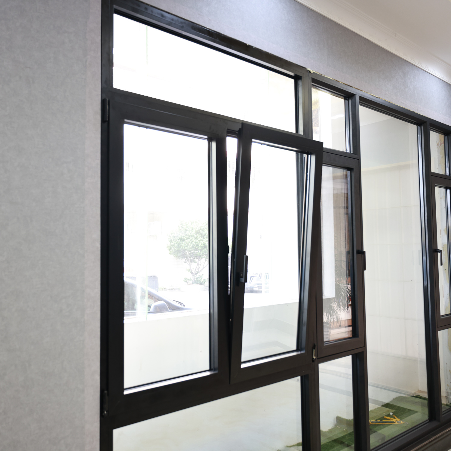 Aluminum Tilt And Turn Insulated Double Casement Windows