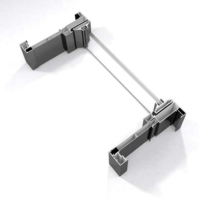 Modern Indoor Aluminium Extremely Narrow Frame Glass Swing Doors