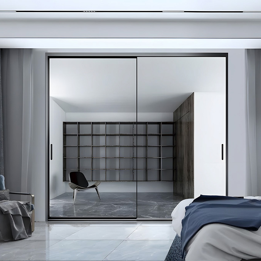 Balcony Aluminium Extremely Narrow Frame Luxury Sliding Doors