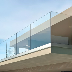 Premium Frameless Glass Railings | 1-1.2M Height, U-Channel Aluminum Base for Balcony