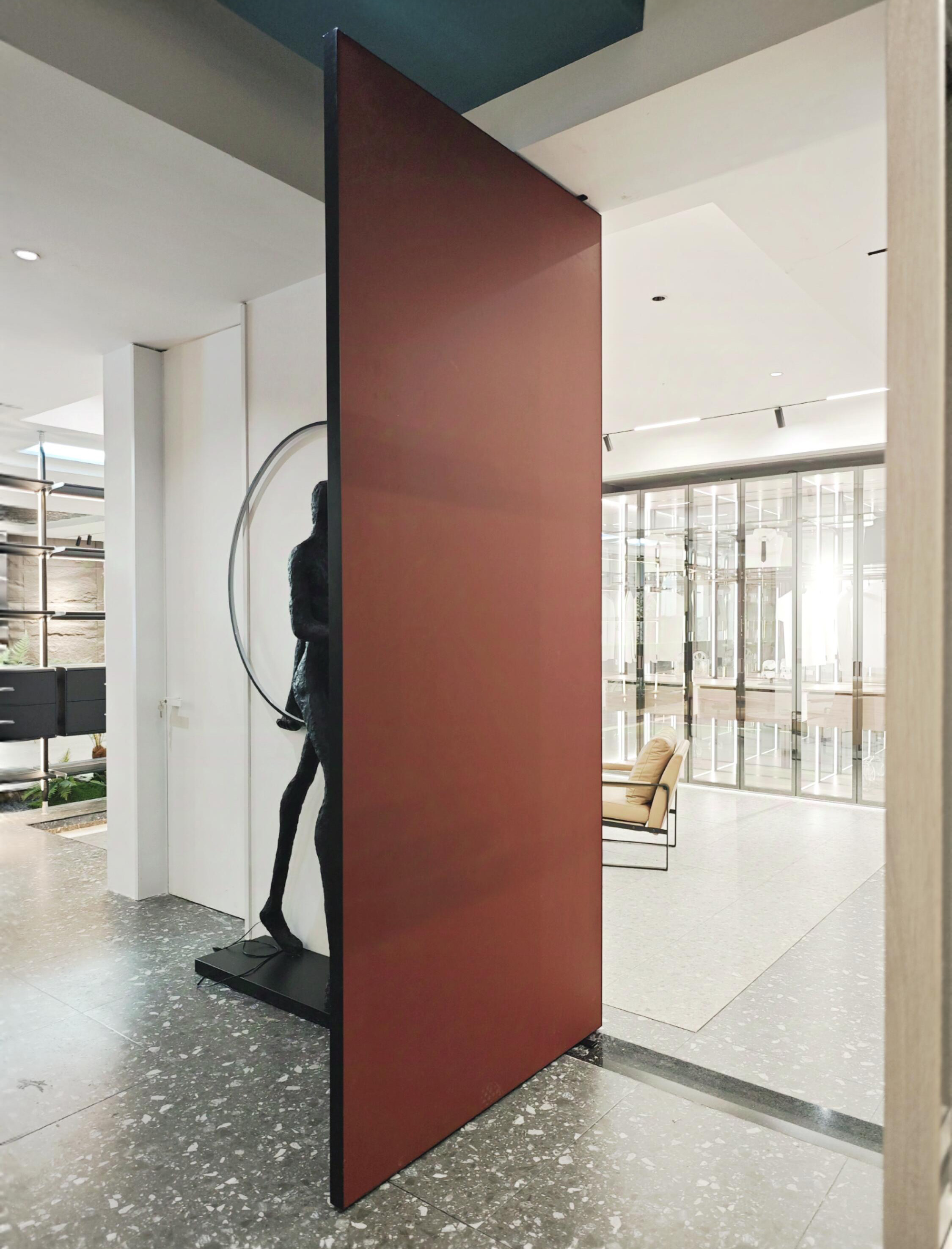 Architectural Aluminum Wood Pivot Door | Center & Offset-Pivot, Concealed Frame, Premium Finish