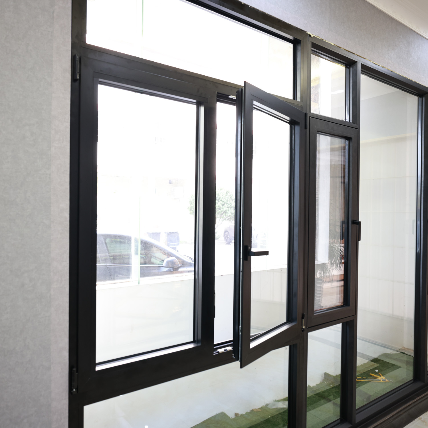 Aluminum Tilt And Turn Insulated Double Casement Windows