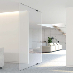 Luxury Villa Modern Aluminum Offset Pivot Glass Doors for Houses