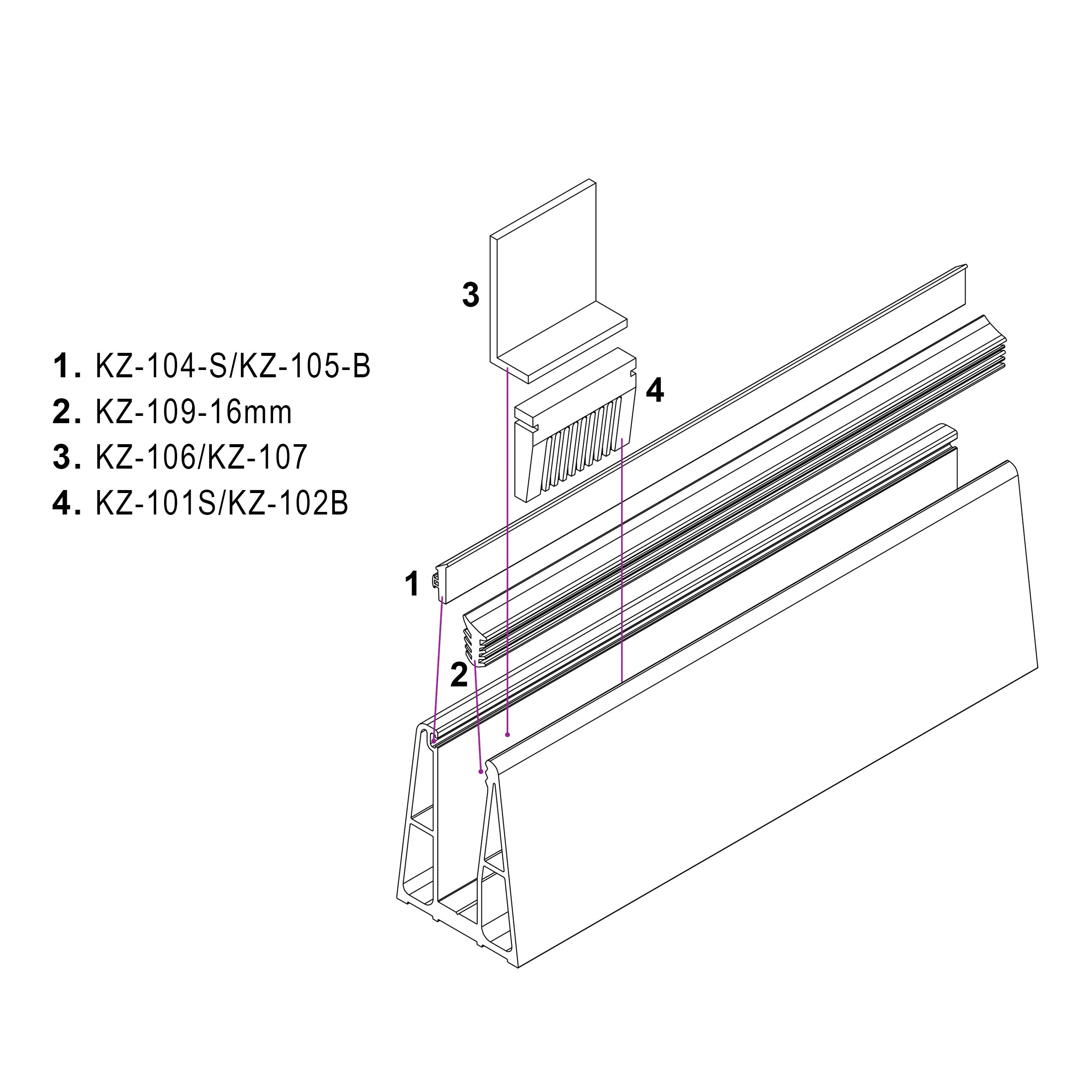 KZ-100 U-Channel Base: The Flexible Core for Your Custom Glass Balustrade System