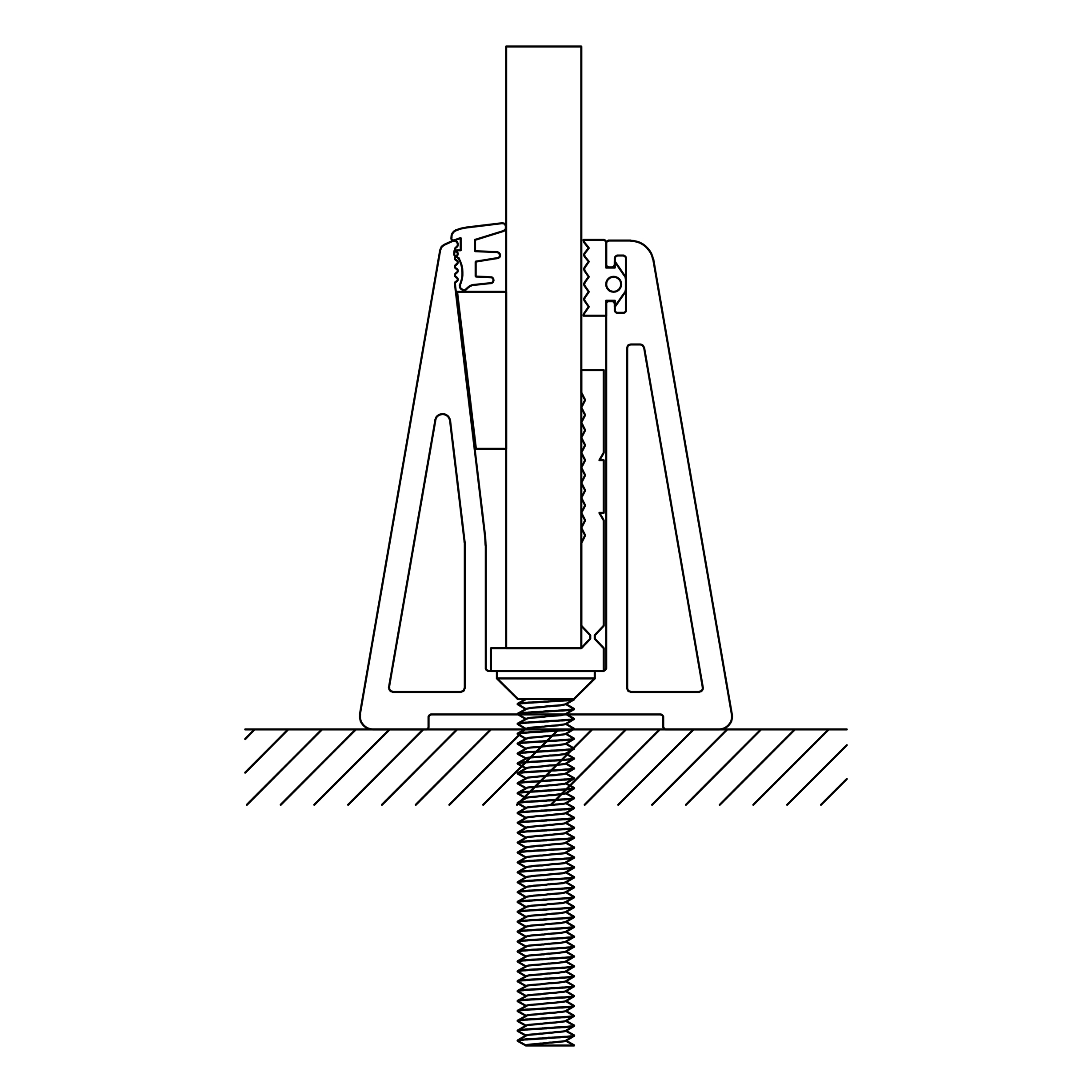 Designer Low-Height Glass Railing Base KZ-600 | Perfect for Window Sills, Planters, and Interior Dividers