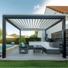 Waterproof Bioclimatic Aluminum Gazebo Garden Pavilion Outdoor Pergolas