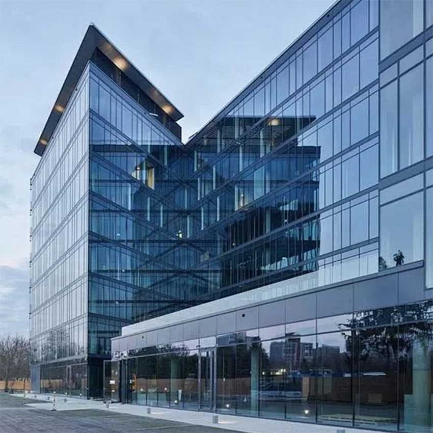 40 Aluminum Extremely Narrow Open Frame Glass Curtain Wall