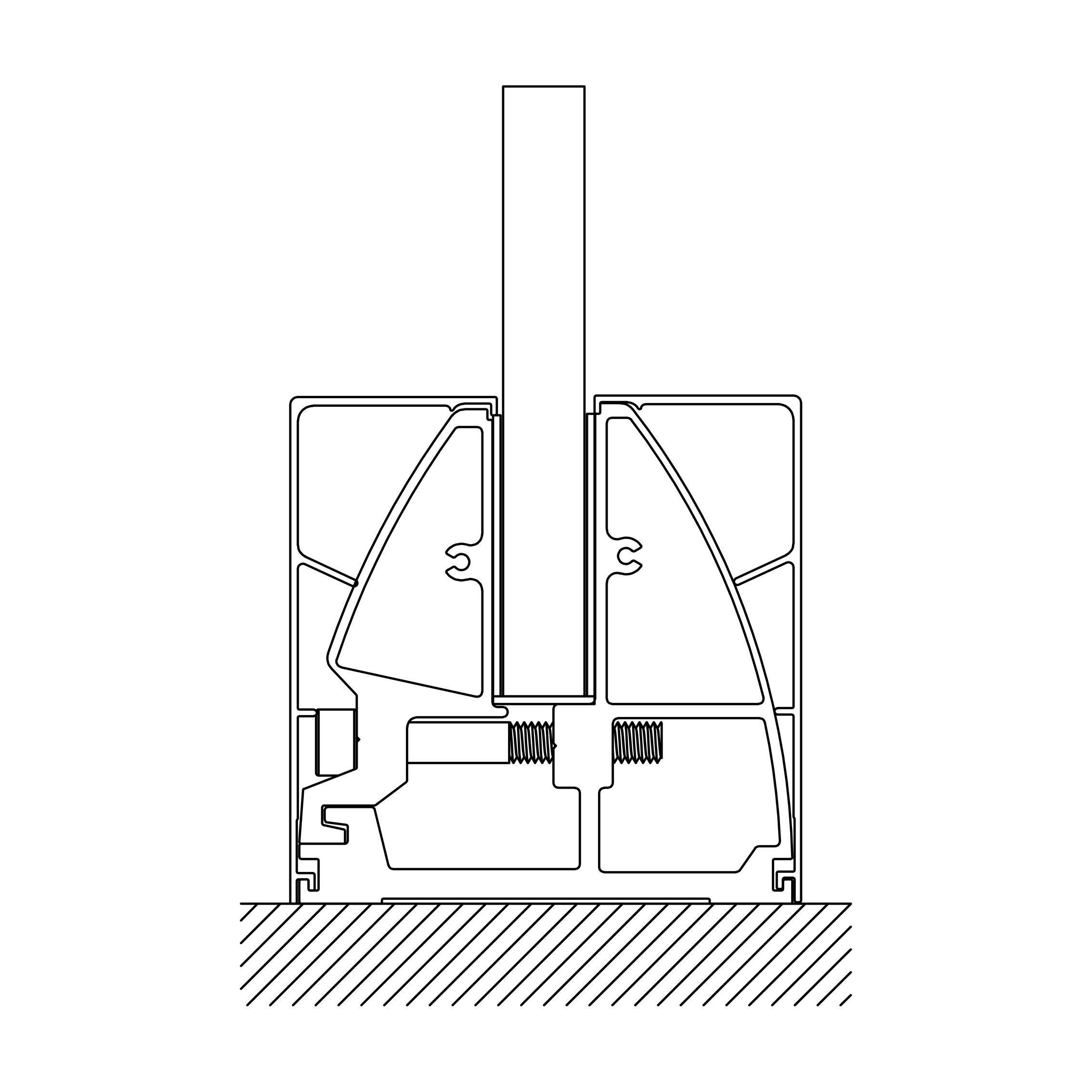 Max Strength Frameless Balustrade System KZ-400 | Ultra-Secure 16mm Tempered Glass Support Base