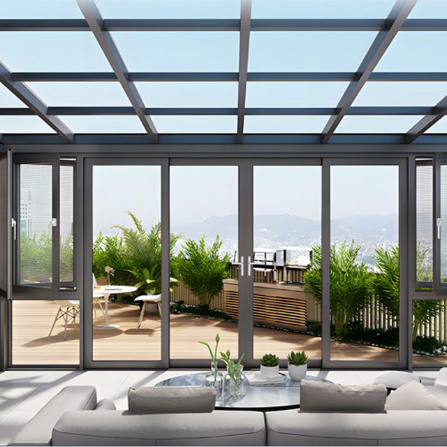 Glass Aluminium sunroom outdoors Kit Glass Houses
