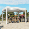 Waterproof Bioclimatic Aluminum Gazebo Garden Pavilion Outdoor Pergolas
