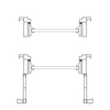 KS Series Commercial Glass Swing Door System | Aluminum alloy Frame, Complete Hardware Kit