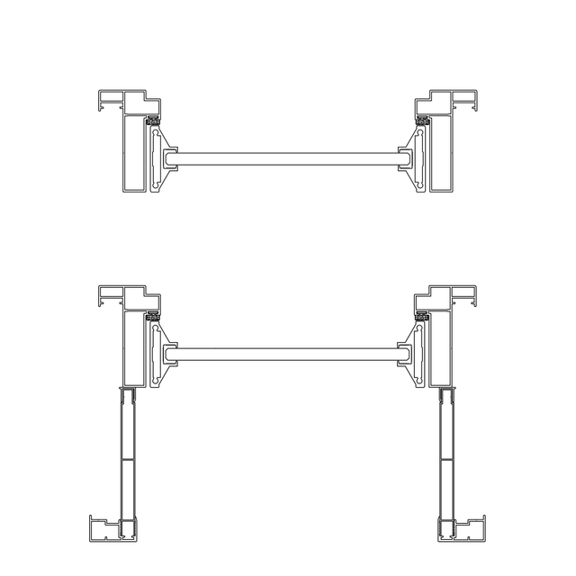 KS Series Commercial Glass Swing Door System | Aluminum alloy Frame, Complete Hardware Kit